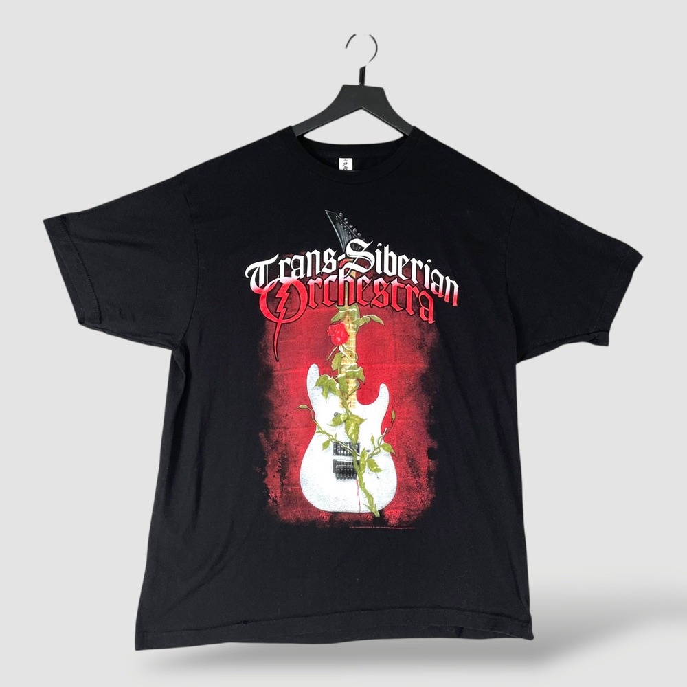 Trans‎ Siberian Orchestra Tour T Shirt XL Black Guitar Graphic 2021 Concert Tee
